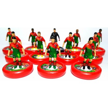 Subbuteo Andrew Table Soccer Portugal World Cup 2022 Team on WSB Professional bases